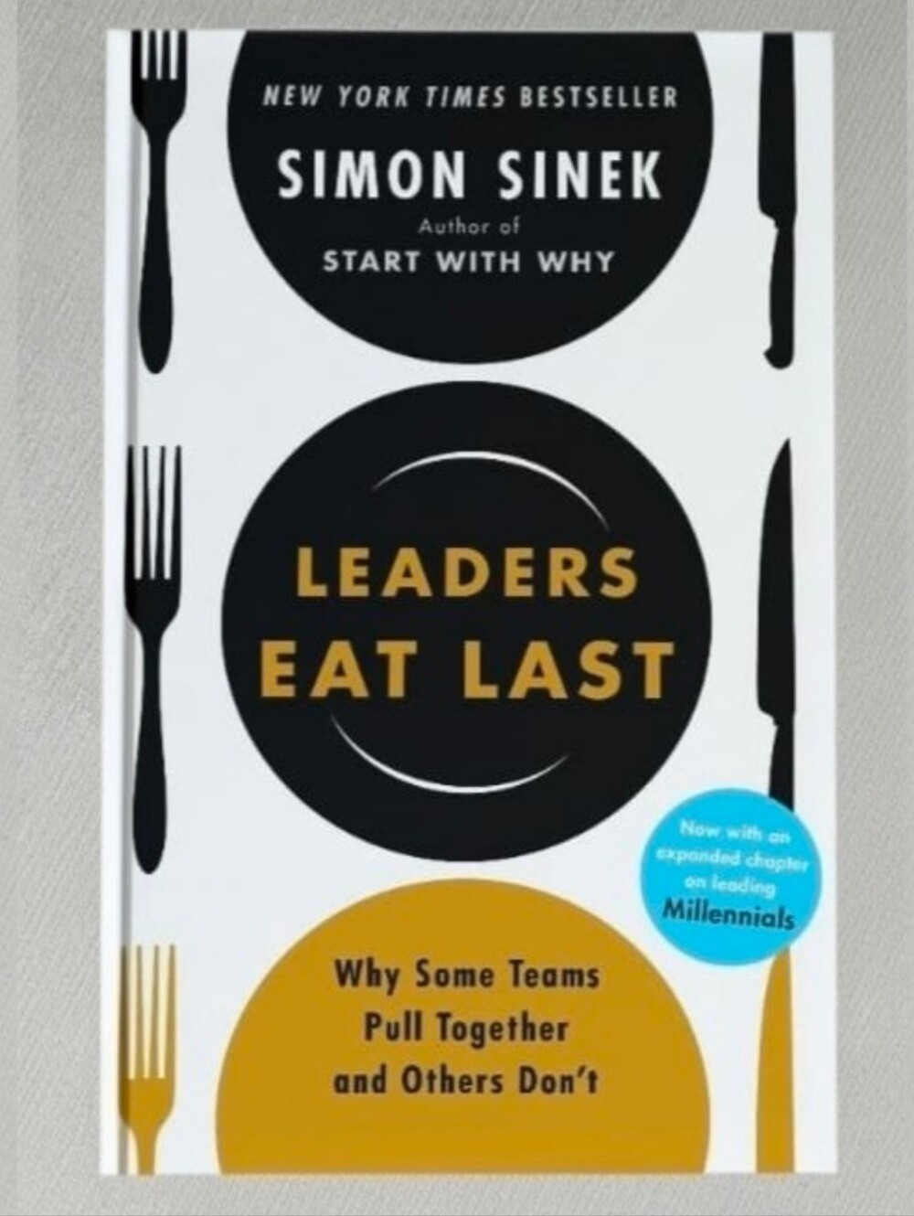 Hardcover book, Leaders Eat Last by Simon Sinek